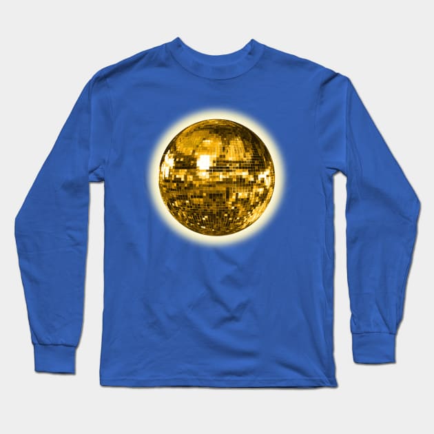 1970s Sunny Disco Ball Sun Long Sleeve T-Shirt by Art by Deborah Camp